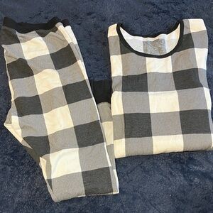 Plaid Women’s Pajamas - Black and White